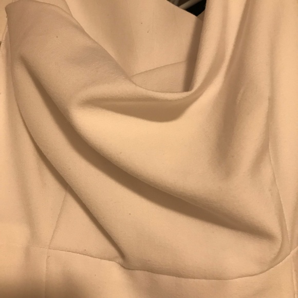 Sz 2 Black Halo White Classic Jackie O Belted Midi Dress White - Picture 7 of 7